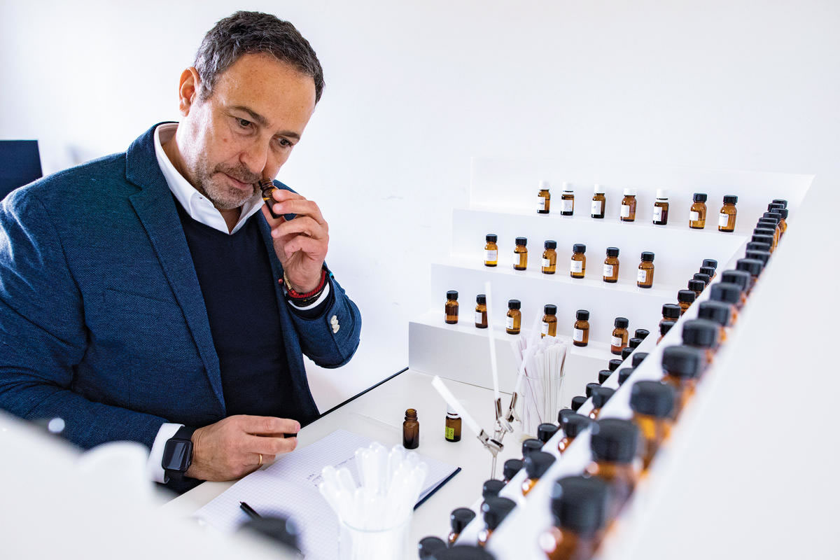 Pirámide de notas olfativas