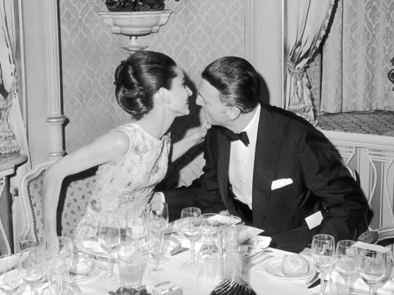 Audrey Hepburn con Hubert de Givenchy