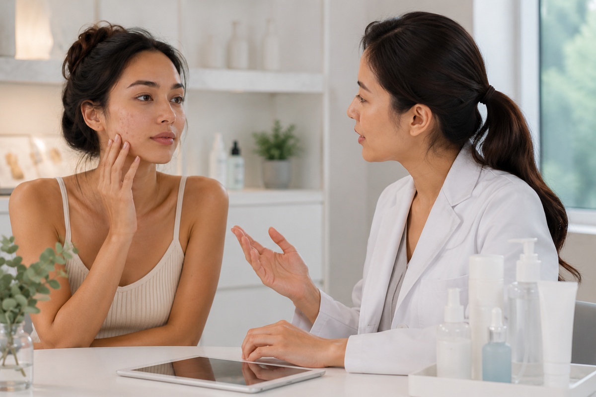 Preguntas frecuentes sobre cómo eliminar manchas de acné sin dañar la piel en consulta dermatológica