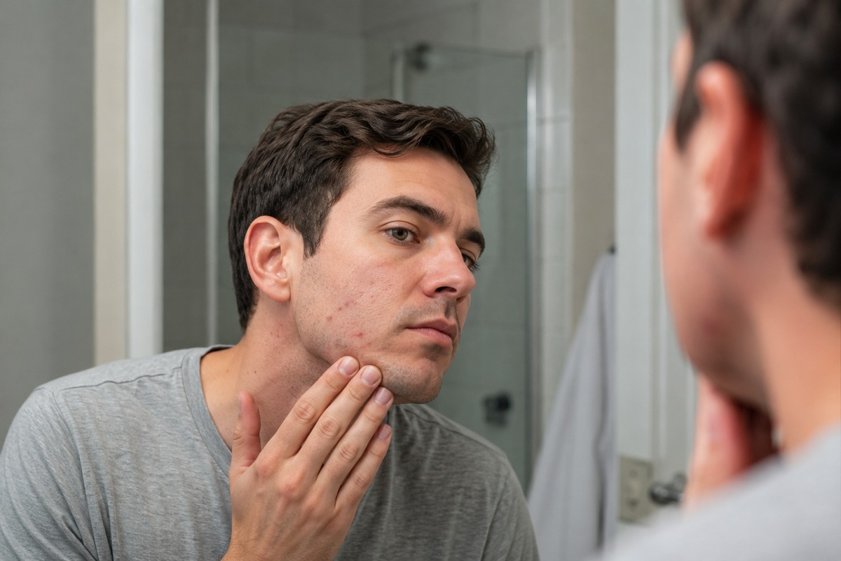 Acné adulto en hombres a los 30