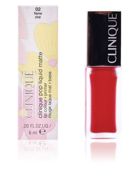 POP LIQUID MATTE lip colour + primer #02-flame pop 6 ml by Clinique