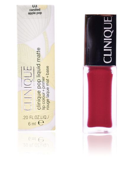 POP LIQUID MATTE lip colour + primer #03-candied apple pop by Clinique