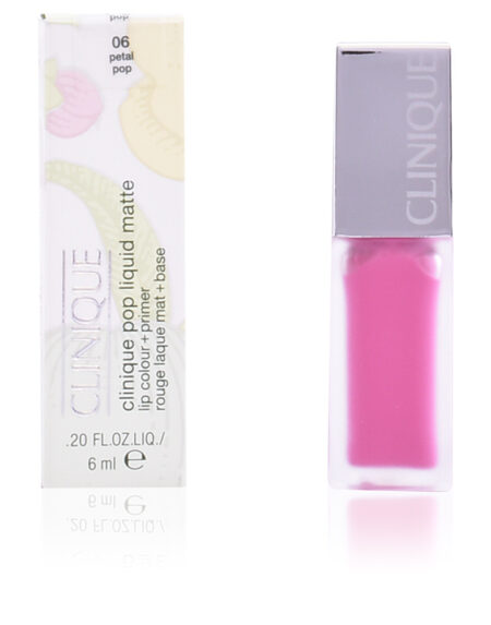 POP LIQUID MATTE lip colour + primer #06-petal pop 6 ml by Clinique
