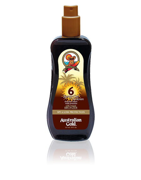 SUNSCREEN SPF6 spray gel with instant bronzer 237 ml by Australian Gold