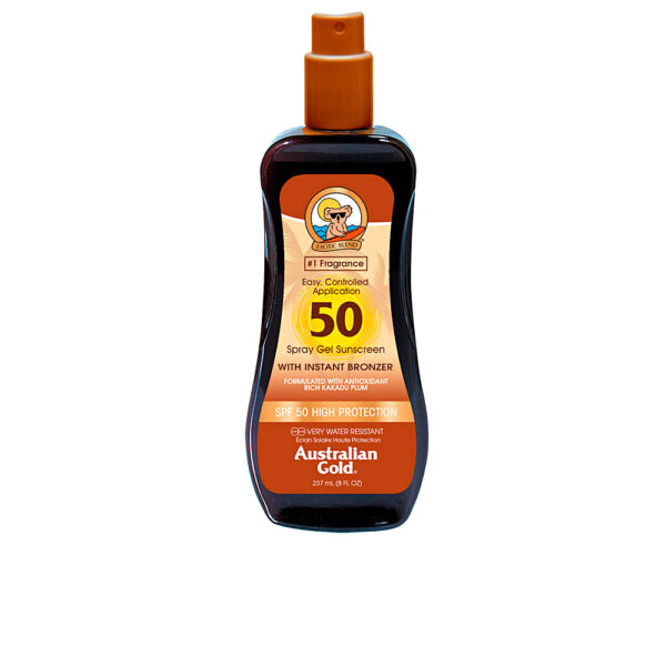 SUNSCREEN SPF50 spray gel with instant bronzer 237 ml by Australian Gold