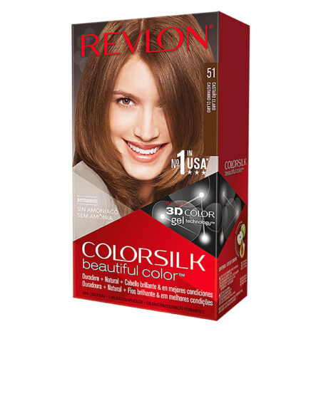 COLORSILK tinte #51-castaño claro by Revlon