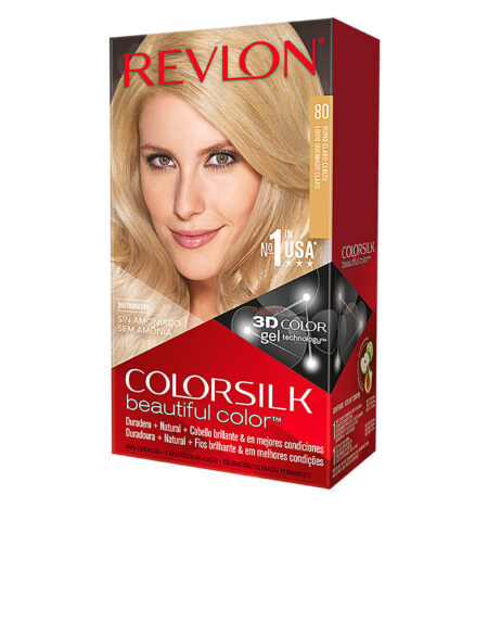 COLORSILK tinte #80-rubio claro cenizo by Revlon