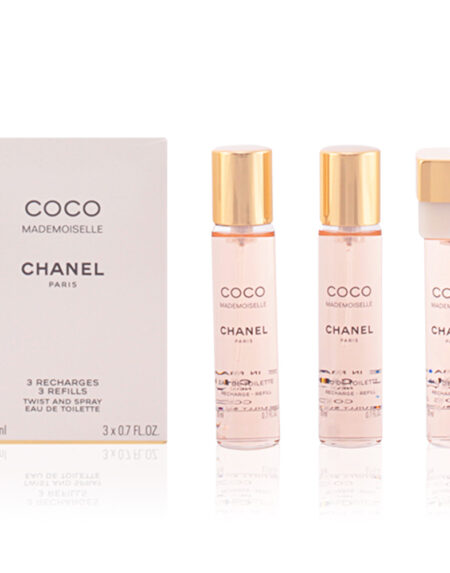 COCO MADEMOISELLE edt vaporizador twist & spray 3 refills x 20 ml by Chanel