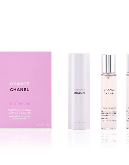 CHANCE EAU TENDRE edt vaporizador twist & spray 3 x 20 ml by Chanel