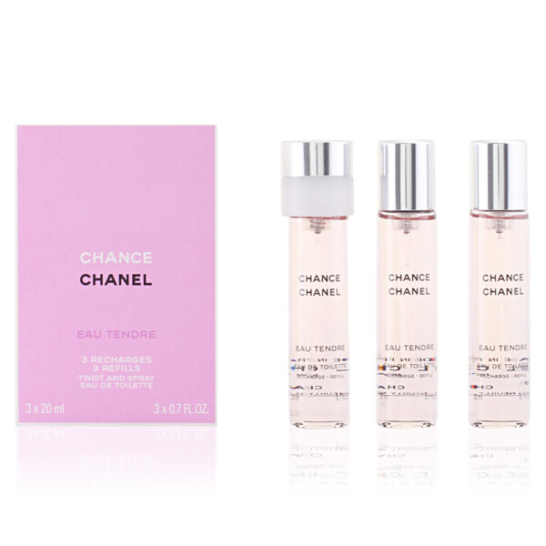 CHANCE EAU TENDRE edt vaporizador twist & spray 3 refills x 20 ml by Chanel