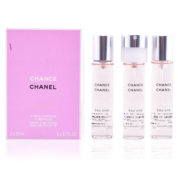 CHANCE EAU VIVE edt vaporizador twist & spray 3 refills x 20 ml by Chanel