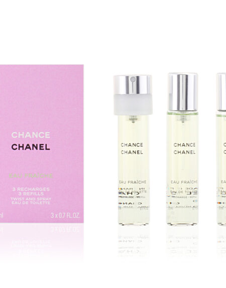 CHANCE EAU FRAÎCHE edt vaporizador twist & spray 3 refills x 20 ml by Chanel