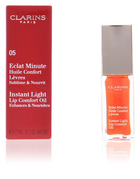 ECLAT MINUTE huile confort lèvres #05-tangerine 7 ml by Clarins