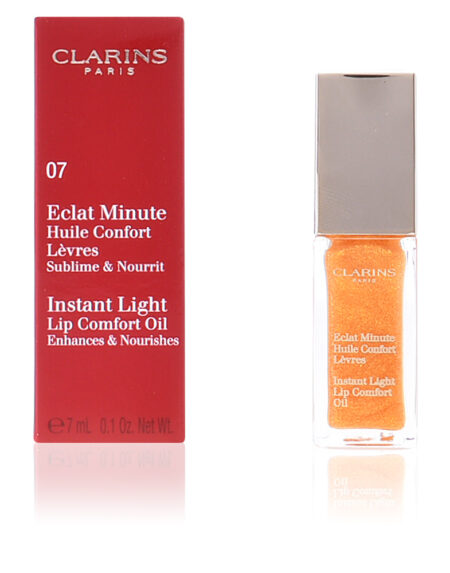 ECLAT MINUTE huile confort lèvres #07-honey shimmer 7 ml by Clarins