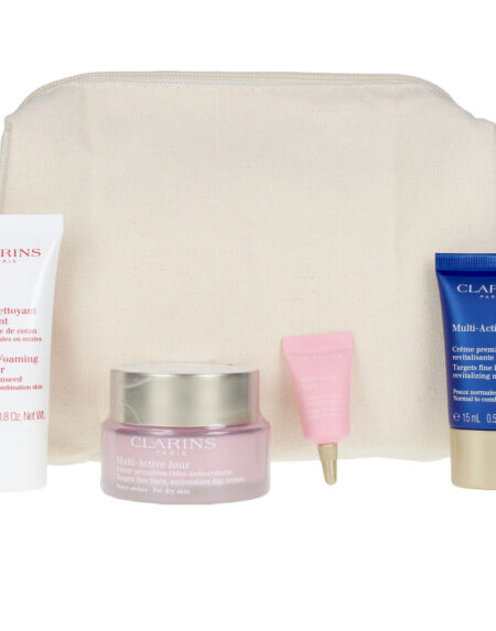 MULTI-ACTIVE JOUR PEAUX SÈCHES LOTE 4 pz by Clarins