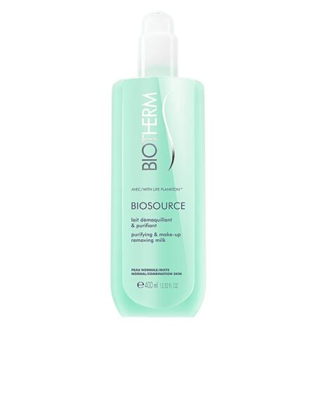 BIOSOURCE purifiying & make-up removing milk 400 ml by Biotherm