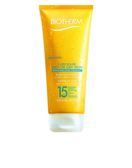 WET OR DRY SKIN melting sun fluid SPF15 200 ml by Biotherm