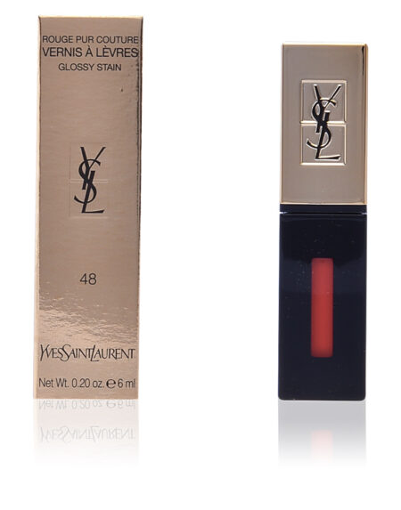 ROUGE PUR COUTURE vernis à lèvres #48-orange graffiti 6 ml by Yves Saint Laurent