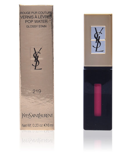 ROUGE PUR COUTURE POP WATER glossy stain #219-fuchsia drops by Yves Saint Laurent