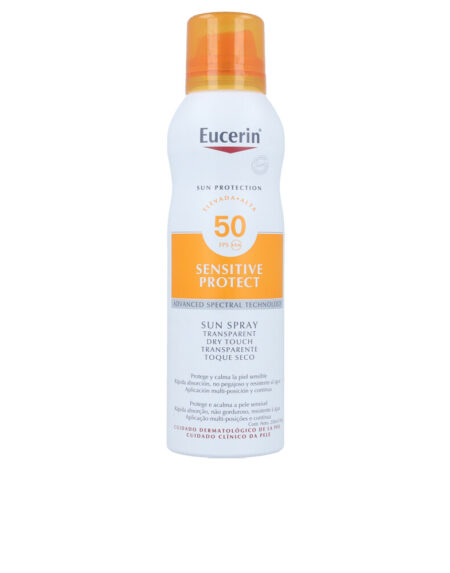 SENSITIVE PROTECT sun spray transparent dry touch SPF50 by Eucerin