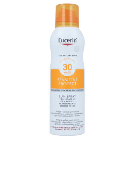 SENSITIVE PROTECT sun spray transparent dry touch SPF30 by Eucerin