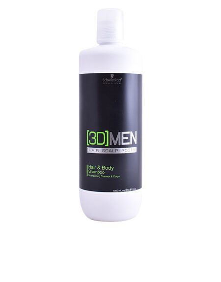 3D MEN hair & body shampoo 1000 ml by Schwarzkopf