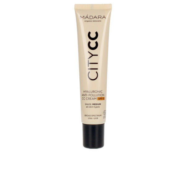 CITYCC hyaluronic anti-pollution CC cream SPF15 #medium 40 m by Mádara organic skincare