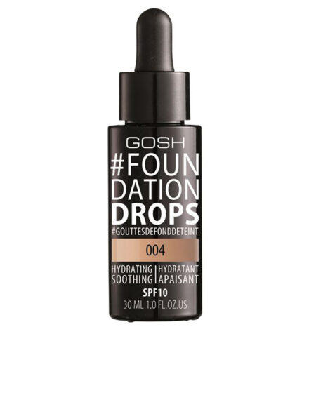 #FOUNDATION DROPS hydrating SPF10 #004-natural 30 ml by Gosh