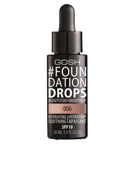 #FOUNDATION DROPS hydrating SPF10 #006-tawney 30 ml by Gosh