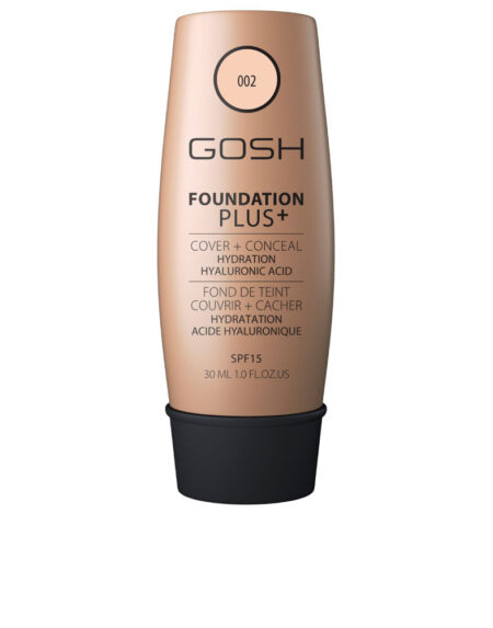 FOUNDATION PLUS+ cover&conceal SPF15 #002-ivory 30 ml by Gosh