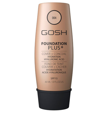 FOUNDATION PLUS+ cover&conceal SPF15 #004-natural 30 ml by Gosh