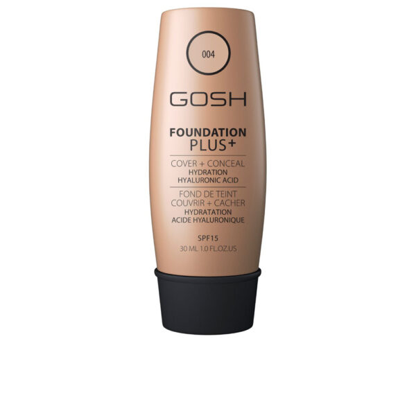 FOUNDATION PLUS+ cover&conceal SPF15 #004-natural 30 ml by Gosh
