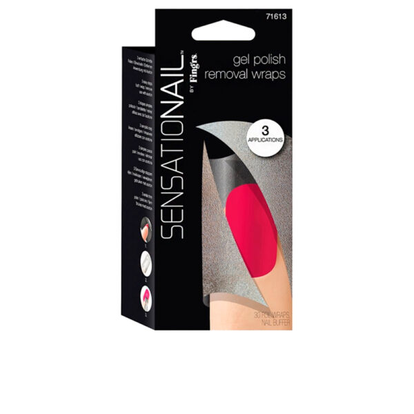 SENSATIONAIL gel polish removal wraps 30 uds by Fing'rs