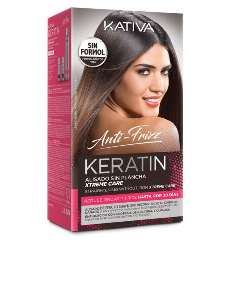 KERATIN ANTI-FRIZZ alisado sin plancha xtrem care 30 días by Kativa