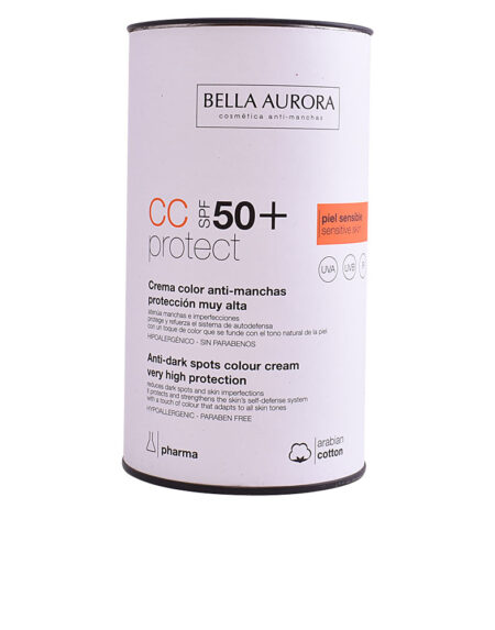 CC CREAM anti-manchas piel sensible SPF50+ 30 ml by Bella Aurora