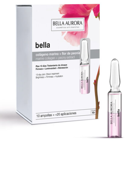 BELLA colágeno marino + flor peonía ampollas 10x2 ml by Bella Aurora