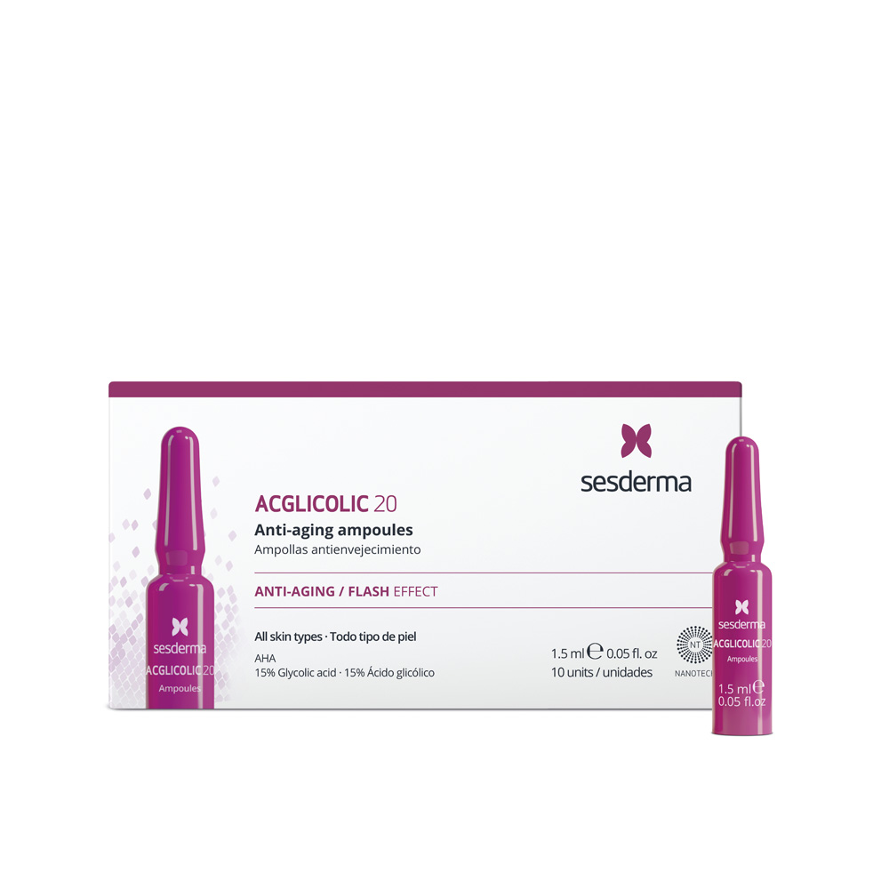 ACGLICOLIC 20 anti-edad efecto flash 10x1