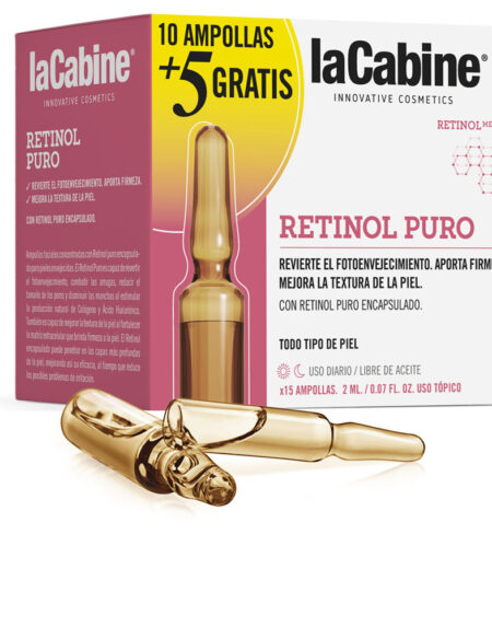 AMPOLLAS RETINOL PURO 10 x 2 ml + RECUPERADOR NOCHE 5 x 2 ml by La Cabine