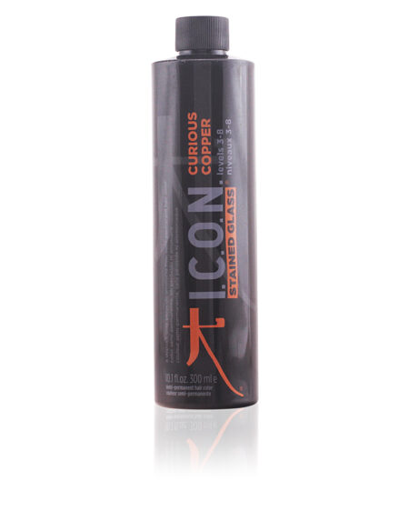 STAINED GLASS CURIOUS COPPER semi-permanent levels 3-8 300ml by I.C.O.N.