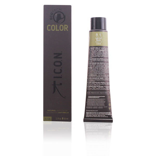 ECOTECH COLOR natural color #8.1 light ash blonde 60 ml by I.C.O.N.
