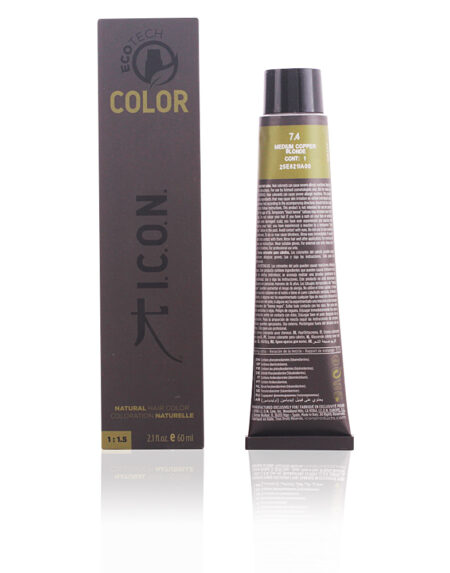 ECOTECH COLOR natural color #7.4 medium copper blonde 60 ml by I.C.O.N.