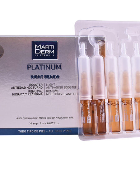PLATINUM NIGHT RENEW ampoules 30 x 2 ml by Martiderm