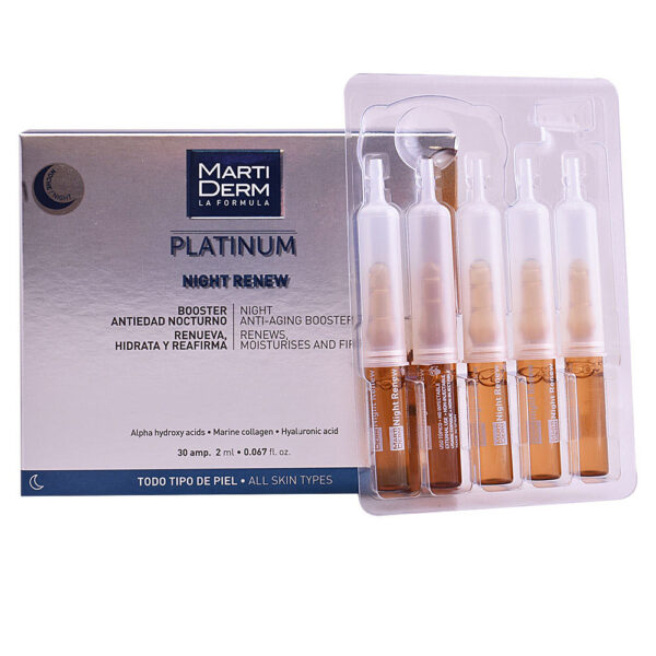 PLATINUM NIGHT RENEW ampoules 30 x 2 ml by Martiderm