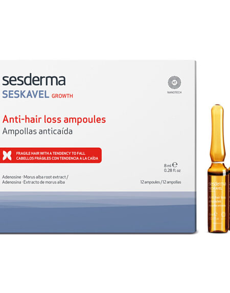 SESKAVEL GROWTH ampollas anticaída 12 x 8 ml by Sesderma